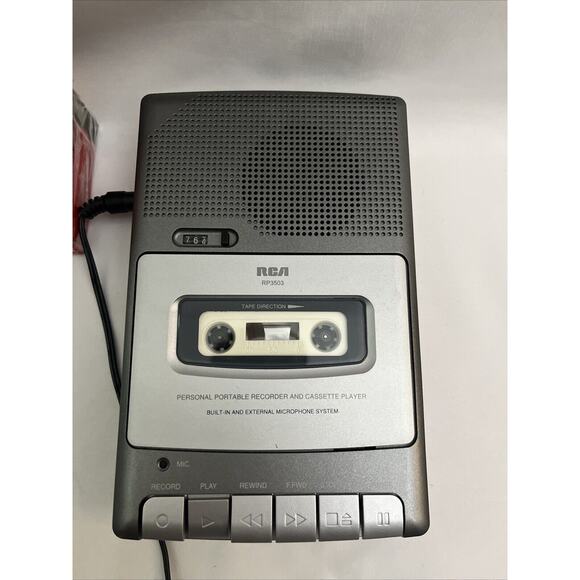 RCA RP3503-A Portable Tape Player Recorder TESTED W/3 SONY Blank Cassettes - Picture 2 of 7